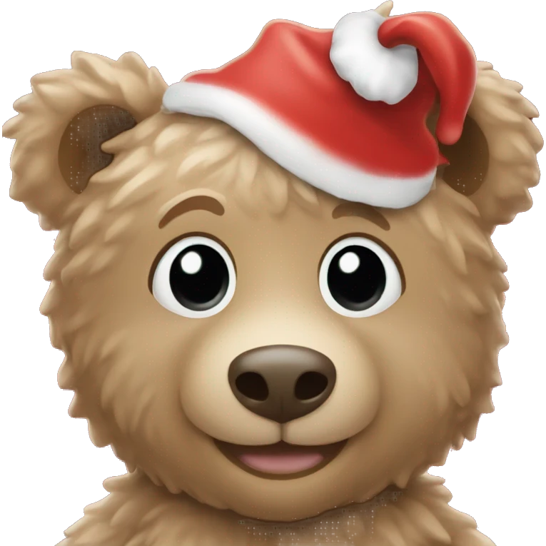 Christmas teddy bear emoji