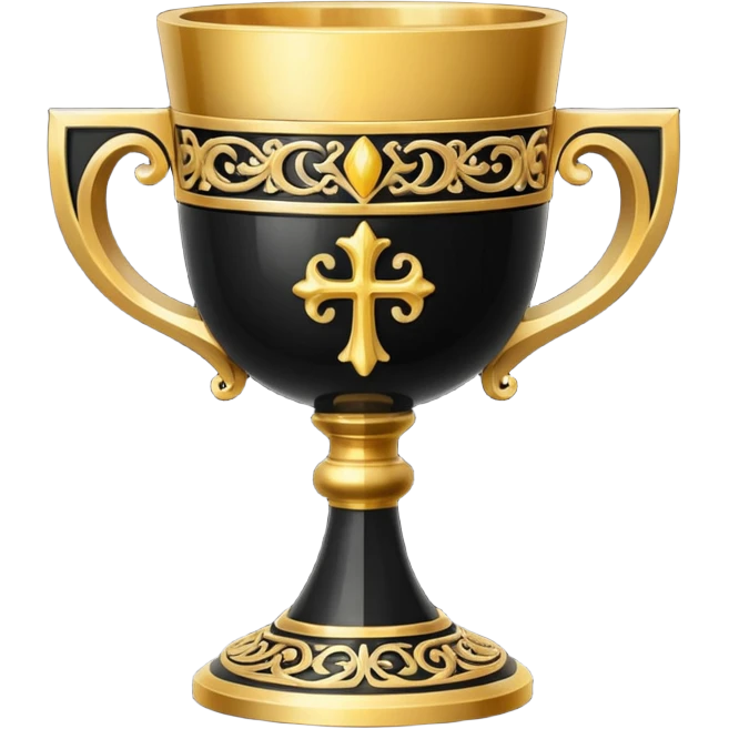 calice noir relief emoji