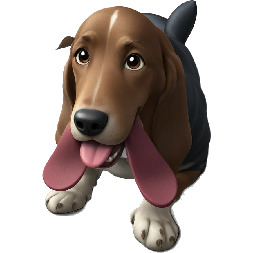 dog tongue indoors close-up emoji