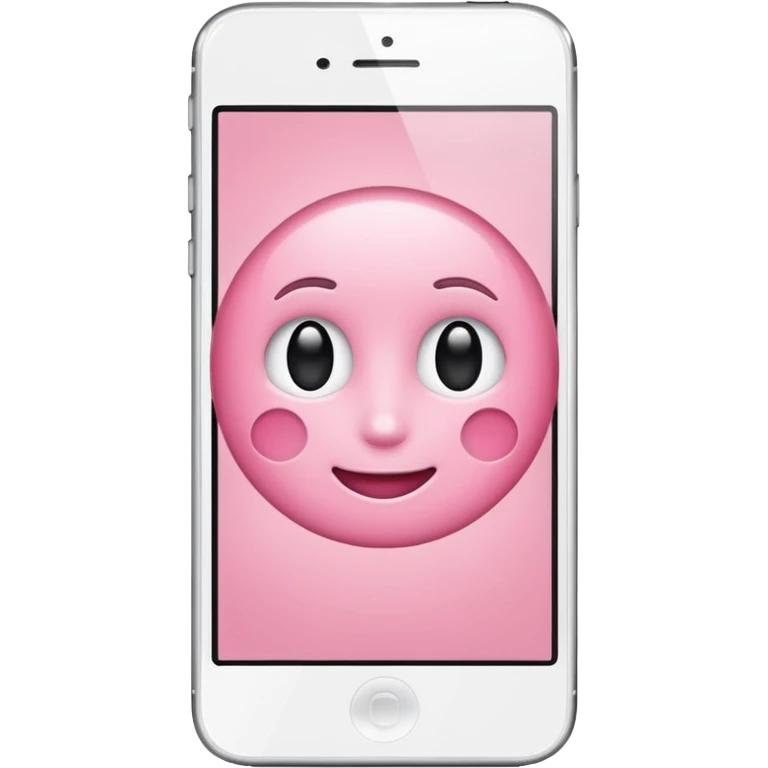 Aesthetic light pink iphone emoji