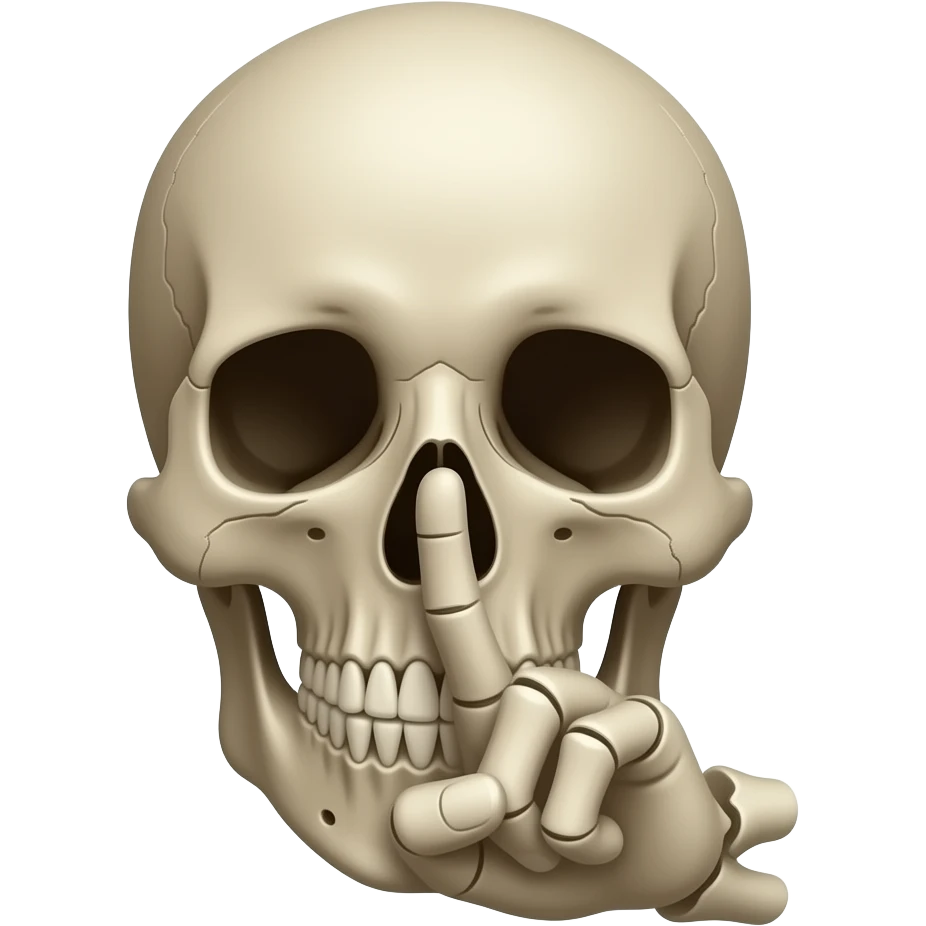 💀🤫 emoji