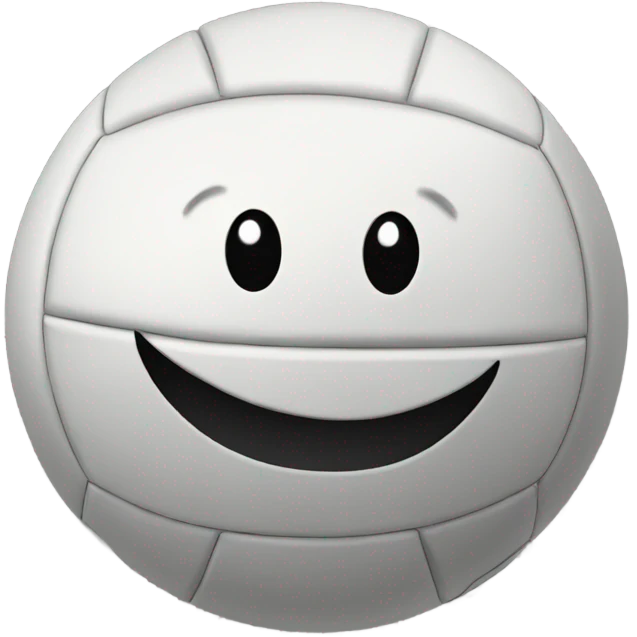 Volleyball smiley face  emoji