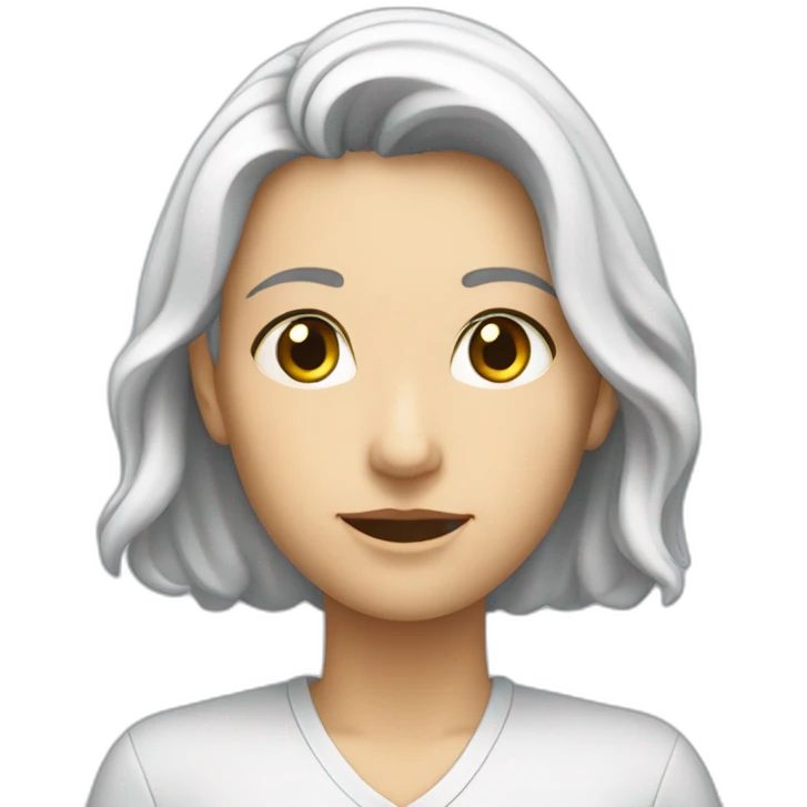 V blanca dentro de un círculo azul emoji