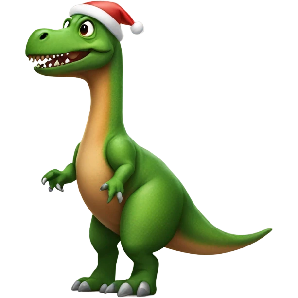 Santa dinosaur  emoji