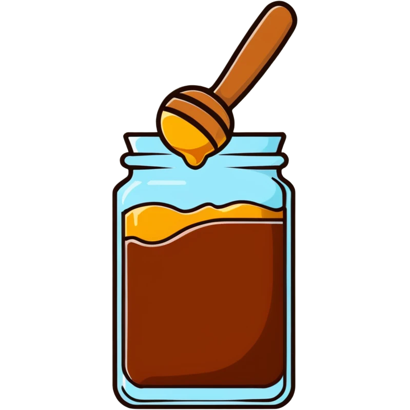 chocolate bar with honey on top emoji