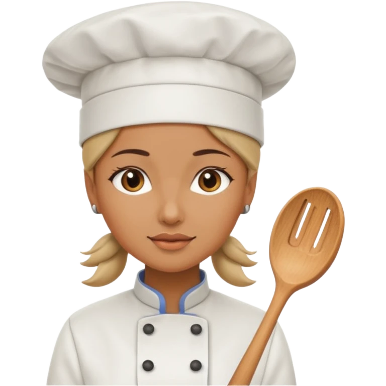 woman wearing chef hat emoji