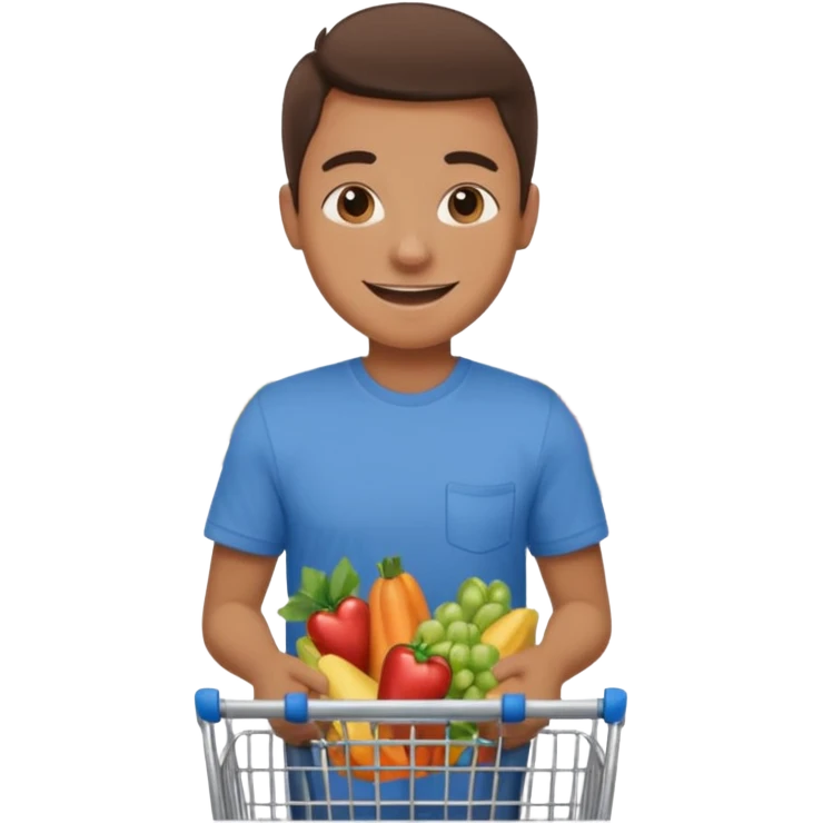 shopping in supermarket emoji