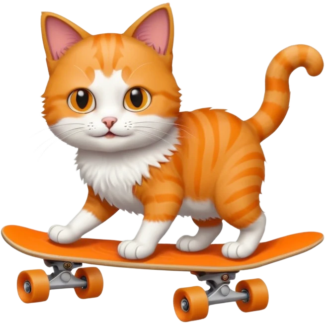 Cat on a skateboard emoji