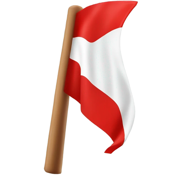 Red challenge flag football emoji