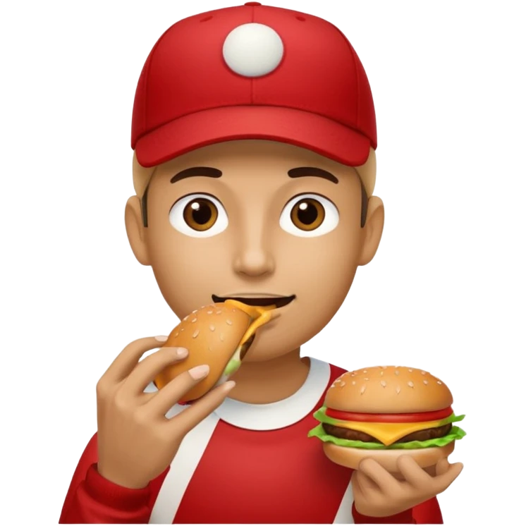 comiendo hamburguesa emoji