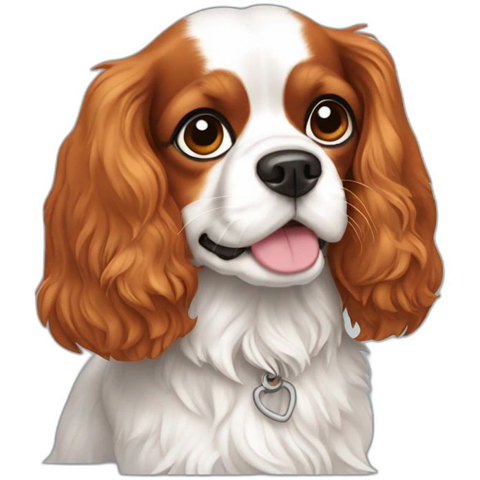 Cavalier King Charles qui accouche emoji