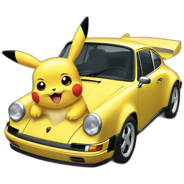 Porsche pikachu emoji
