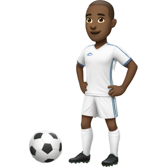 White Soccer Player  emoji