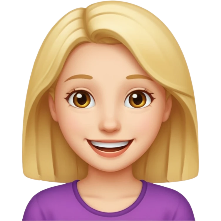 a girl genuinely feeling happy so so so much emoji