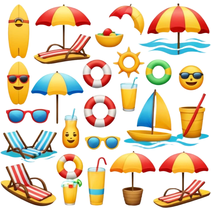 Beach emojis emoji
