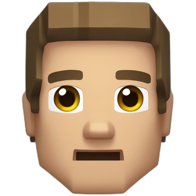Steve head Minecraft emoji