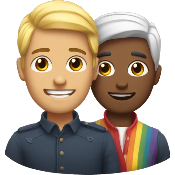 Una pareja gay emoji