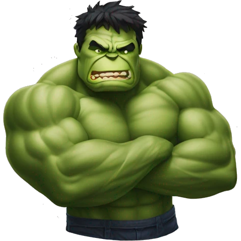 Hulk buvant une bière  emoji