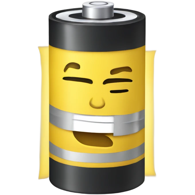 Yellow exhausted battery  emoji