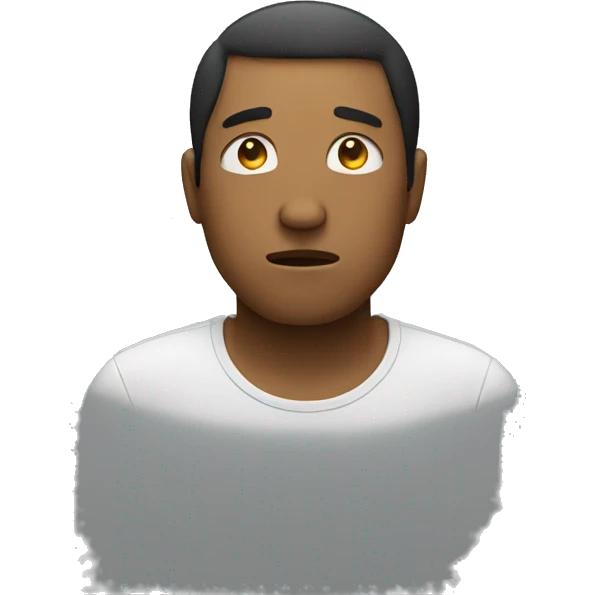 a person who is feeling down emoji