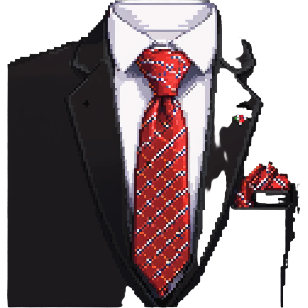 red necktie, formal wear accessory emoji
