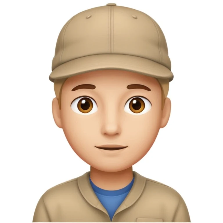 Cara con gorra emoji