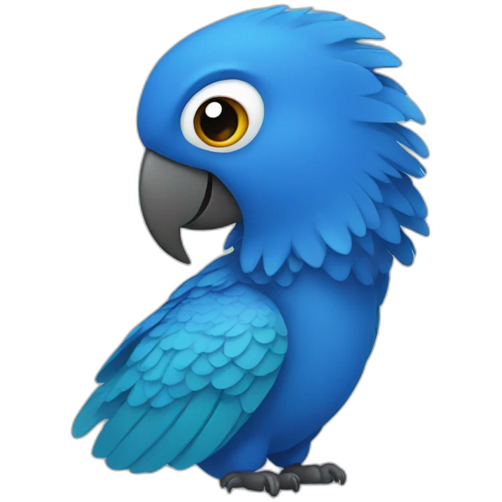 blue parrot emoji