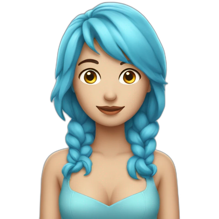 corazón azul celeste emoji