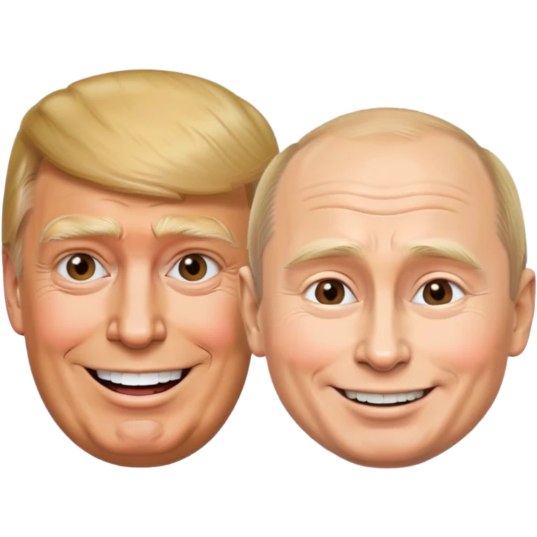 Make emoji look like trump and potin together emoji