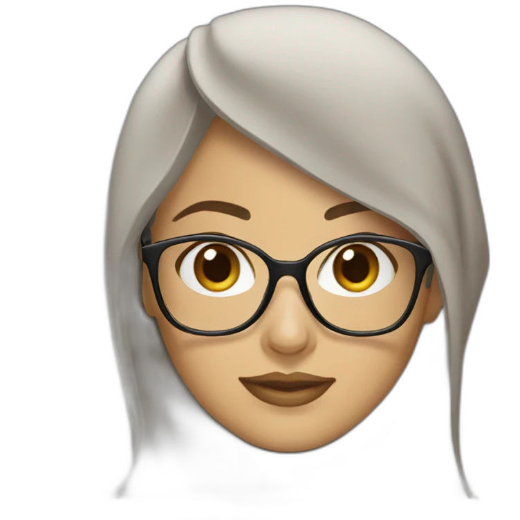Femme musulmane lunettes emoji