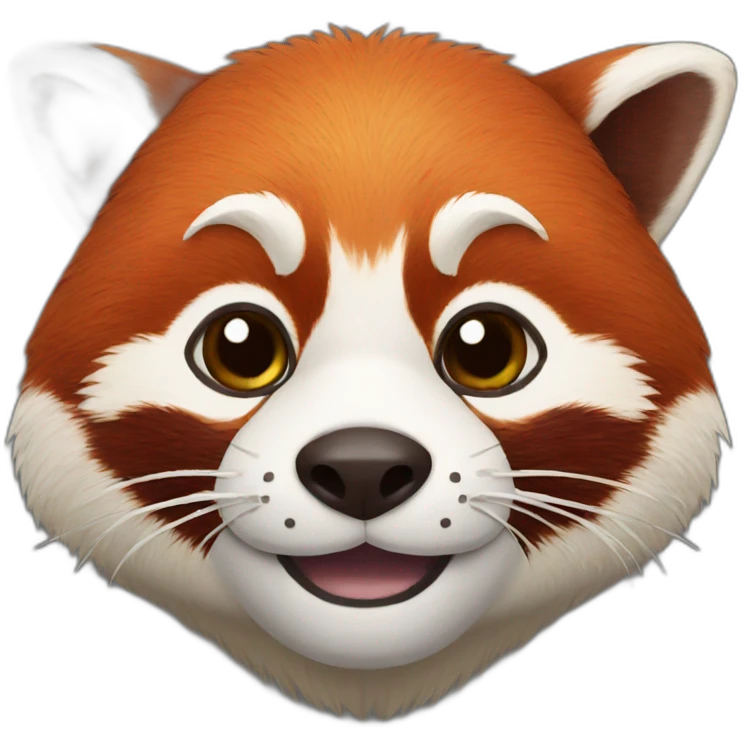 Head of red panda  emoji
