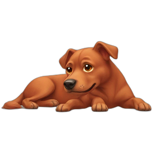 Red dog emoji