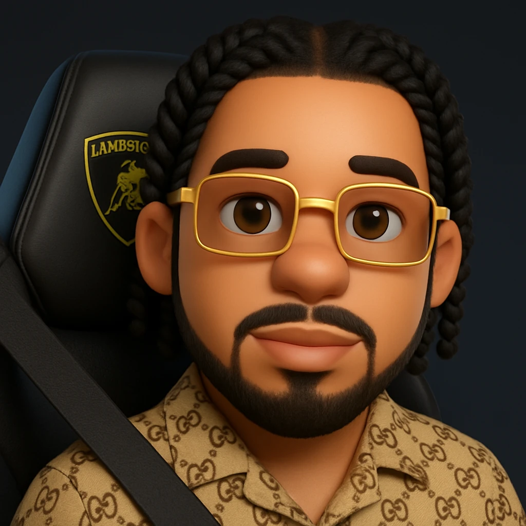 Transform this person into a realistic and faithful 3D emoji style, keeping the glasses, hairstyle, and clothing style as shown in the photo. emoji
