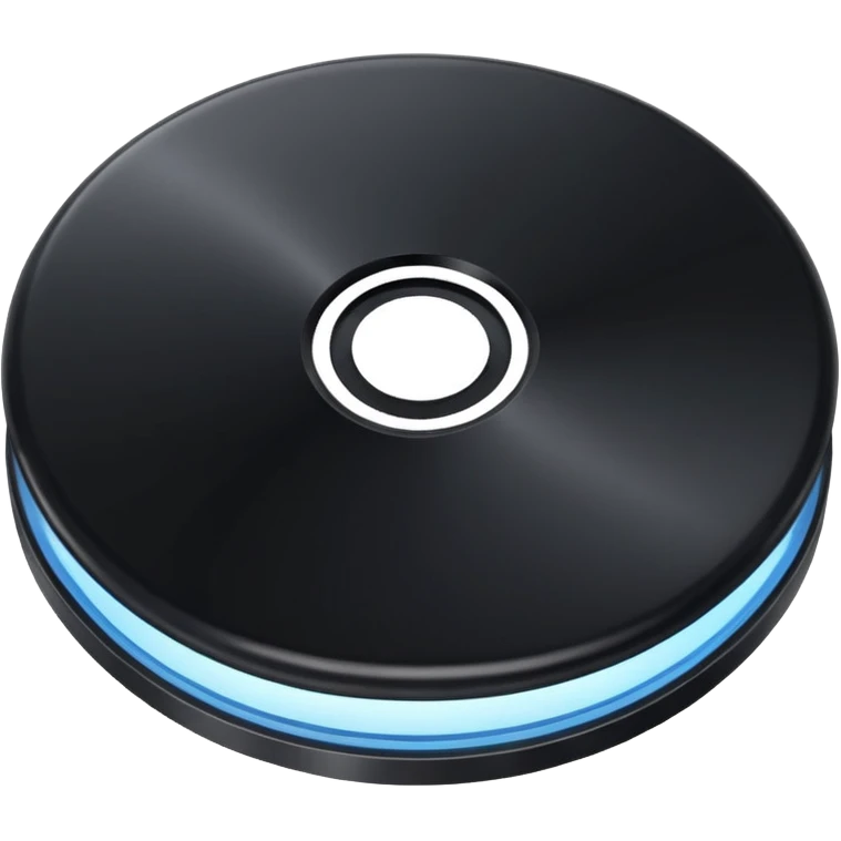 black computer disk emoji