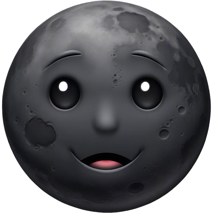 old black moon emoji