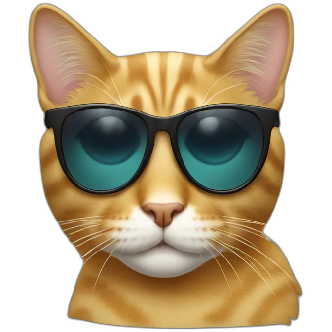 Cat with sunglasses emoji