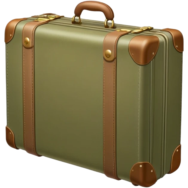 Pale olive suitcase emoji