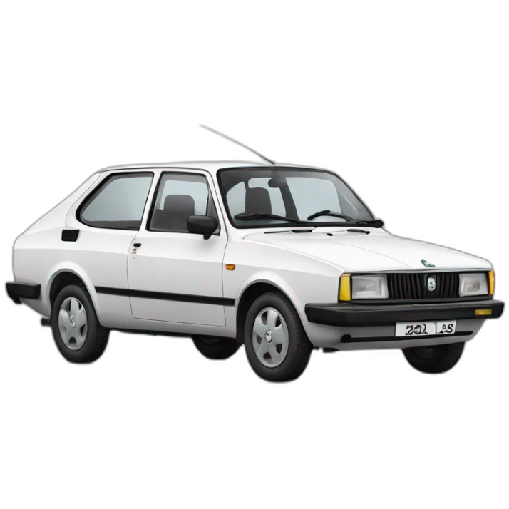 Single White Skoda 120ls emoji