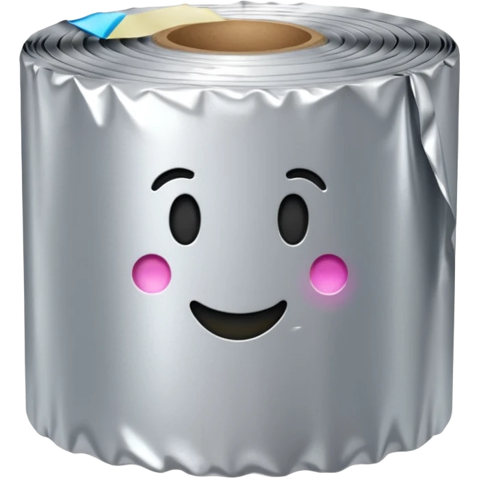 silver foil large thin roll emoji