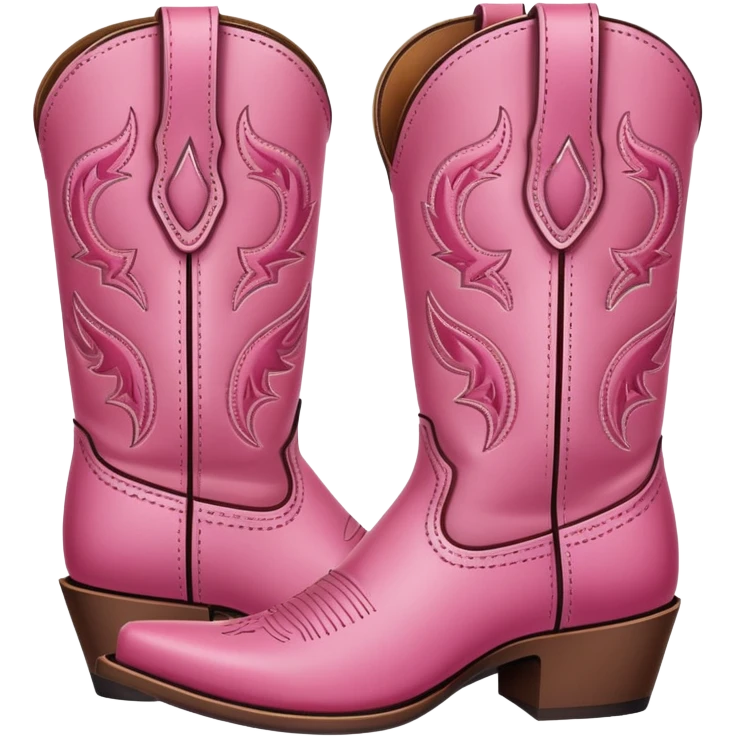 Pink cowboy boots  emoji