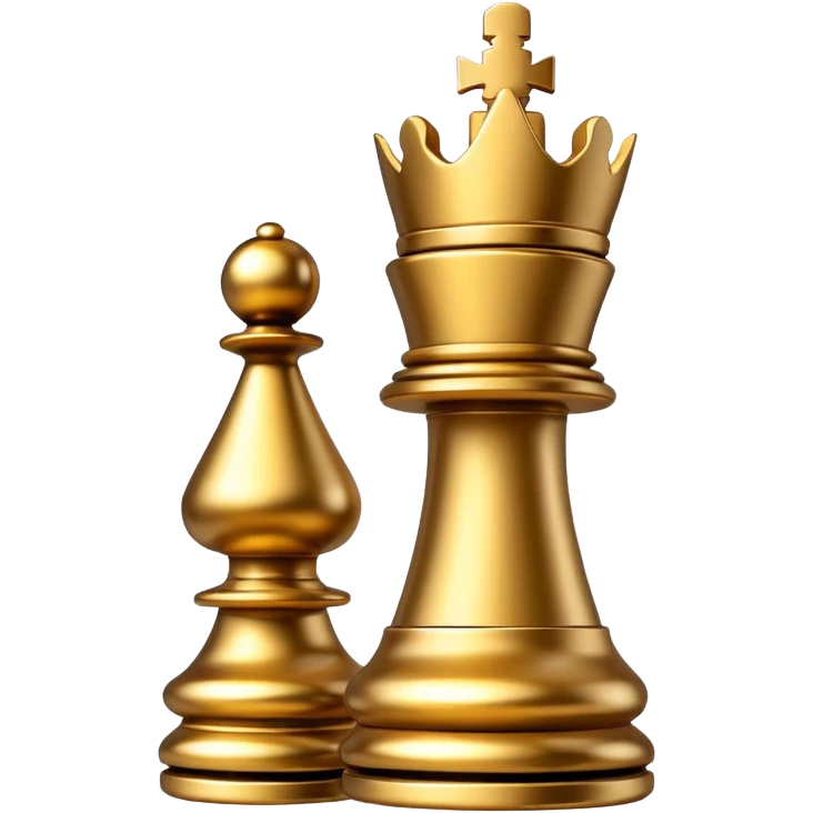 Gran master logo of chess emoji