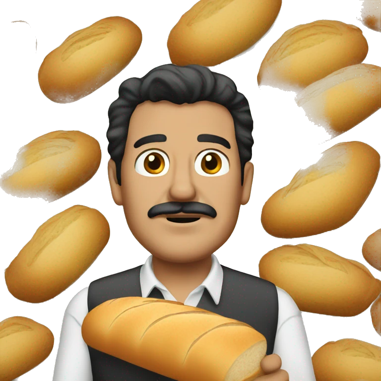escobar with lot of bread  emoji