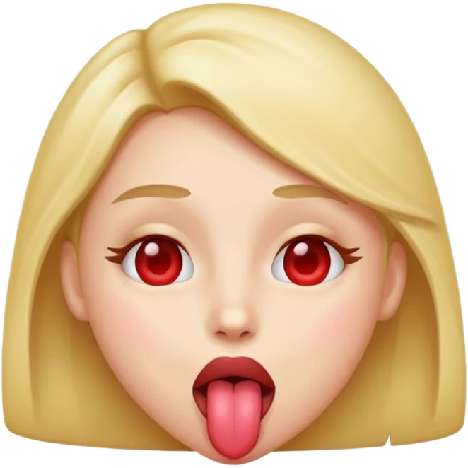 Heart eyes with tongue out  emoji