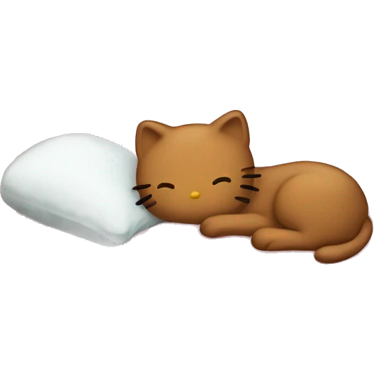 Hello kitty sleeping in bed  emoji