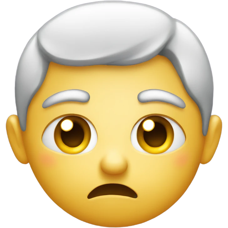 nervous emoji with tear emoji