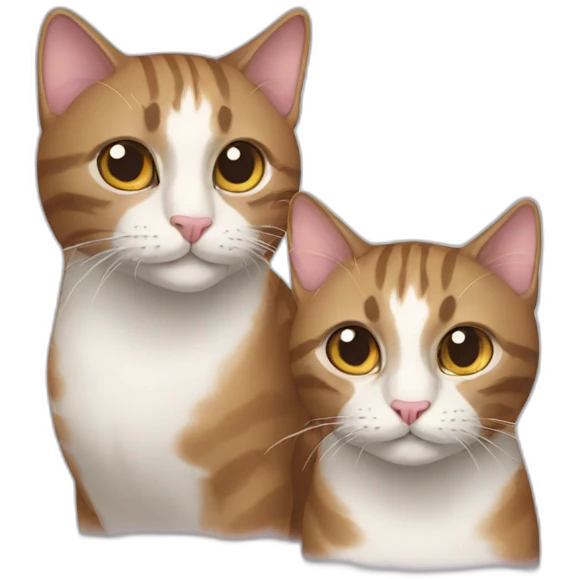 Two cats emoji