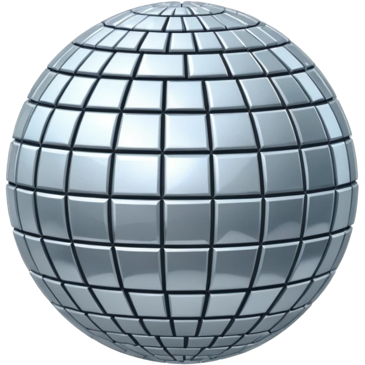silver sparkling disco ball emoji
