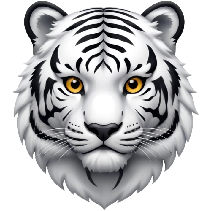 A snow tiger emoji