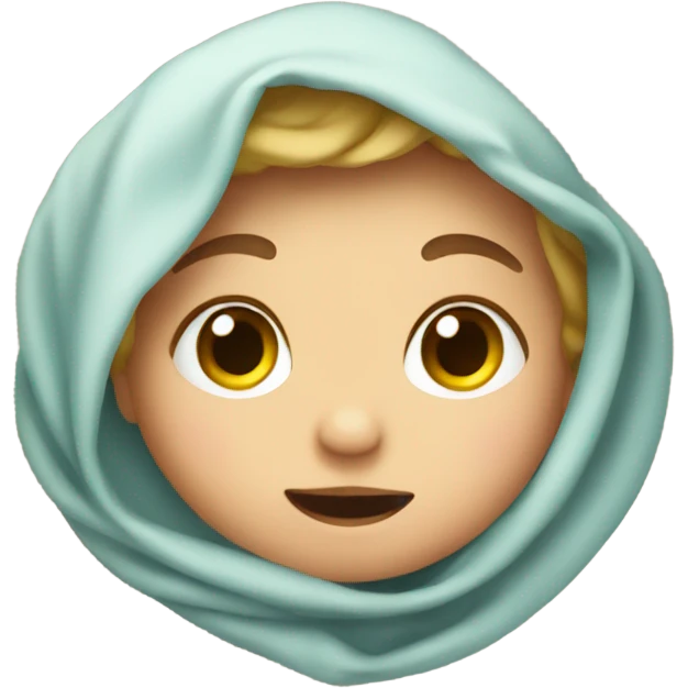 Peek a boo baby emoji