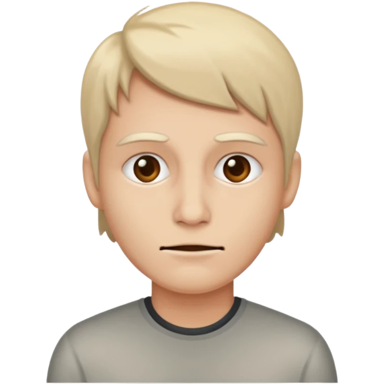 Deadpan face emoji